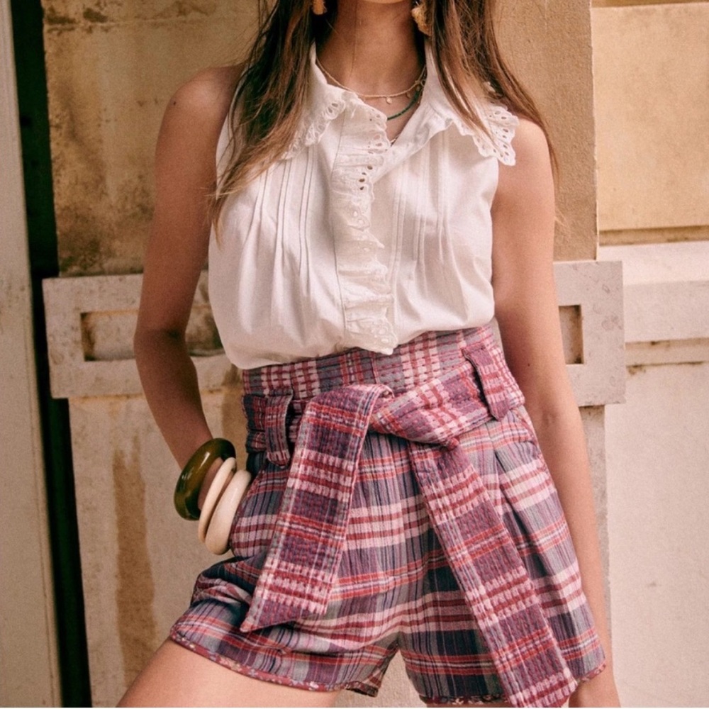 Sezane Florianne Shirt Ecru - Size 12